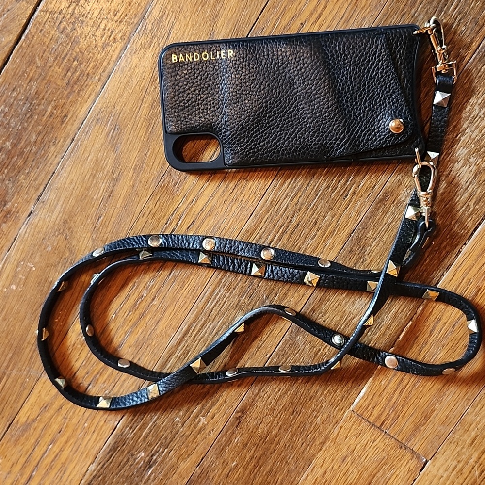 Bandolier Black and Gold iPhone Case, strap not included